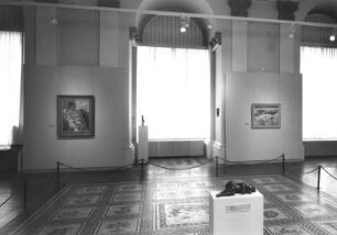 Dresden. Ausstellung "Aus den Depots der Neuen Meister", Albertinum, 5.8.-5.10.1997. Mosaiksaal (B. Heisig, L. Plietzsch)