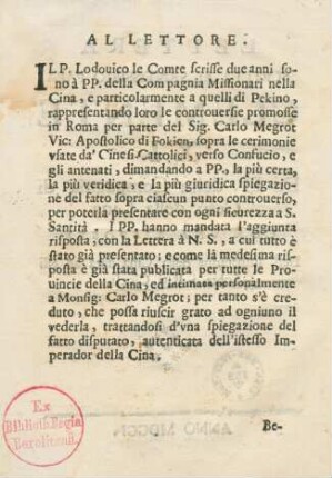 Al lettore