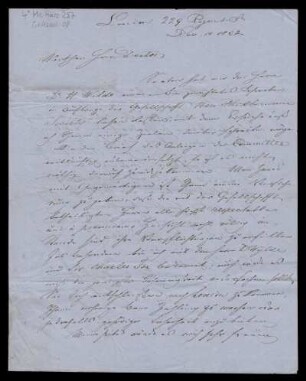 Brief von Christian Rudolf Wessel an Louis Spohr