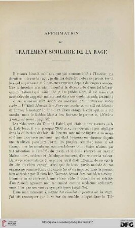 3.Ser. 9.1898: Affirmation du traitement similaire de la rage