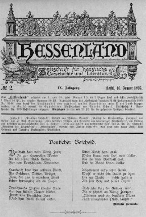 No. 2, 16. Januar 1895