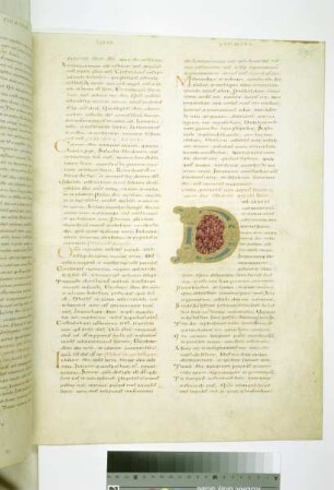 Bernward-Bibel — Schriftseite mit Initiale, Folio fol. 292r