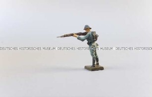 Massefigur: Französischer Soldat (Heer/Infanterie), stehend schießend