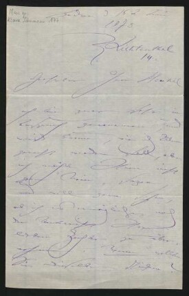 Brief an Heinrich Henkel : 16.06.1873