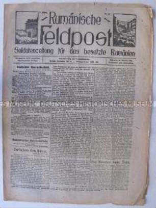 Kriegszeitung für die deutschen Truppen im besetzten Rumänien