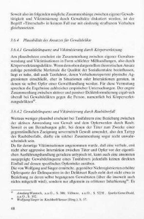 3.6.4.1 Gewaltdelinquenz und Viktimisierung durch Körperverletzung