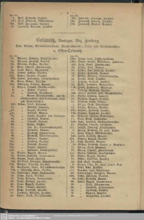 Colmnitz. Amtsger. Bez. Freiberg