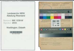 Entnazifizierung Elsbeth Waddington , geb. 25.07.1917 (Lehrerin)