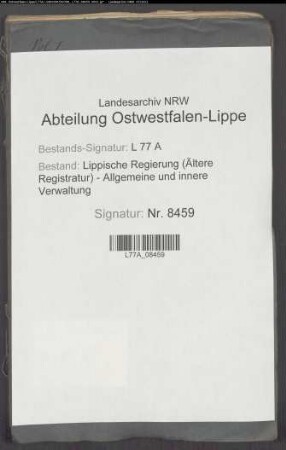 Kommunalwege (-straßen) im Amt Lage, Bd. 1