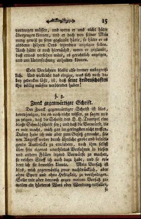 §. 3. Zweck gegenwärtiger Schrift.