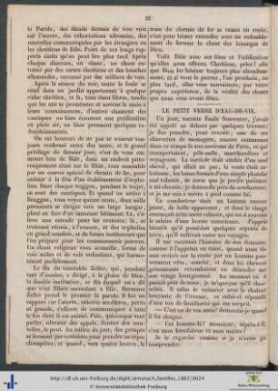 Le petit verre d’eau-de-vie.