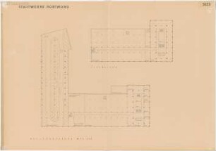 Grund, Peter; Dortmund; Stadtwerke - Grundriss Keller (Tiefkeller); Grundriss Keller(Kellergeschoss)