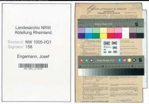 Entnazifizierung Josef Engemann , geb. 17.02.1887 (Techn.Inspektor)