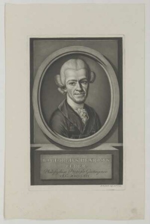 Bildnis des Io. Georgivs Henricvs Feder