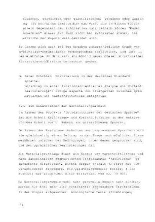 Wortstellung in der deutschen Standardsprache : Vorschlag zu einer funktionsorientierten Analyse von Vorfeldrealisierungen : einige Aspekte von Divergenzen zwischen grammatischen und textkonstitutiven Kategorien
