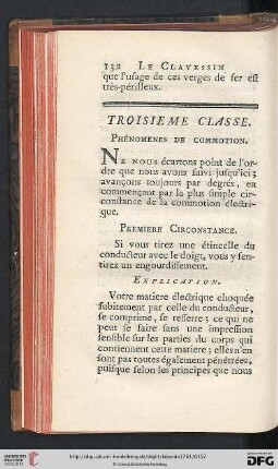 Troisième classe: Phénomenes de commotion