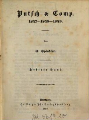 Putsch & Comp. : 1847 - 1848 - 1849. 3