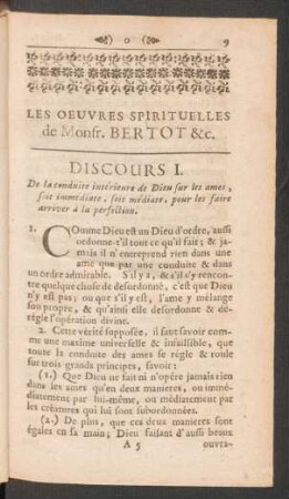 Les Oeuvres Spirituelles de Monfr. Bertot &c.