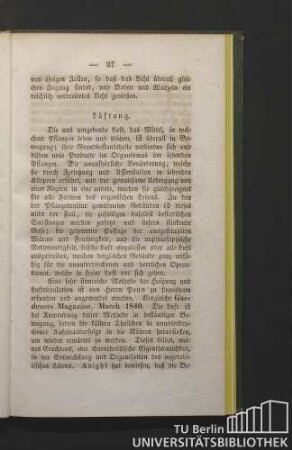 Lüftung.