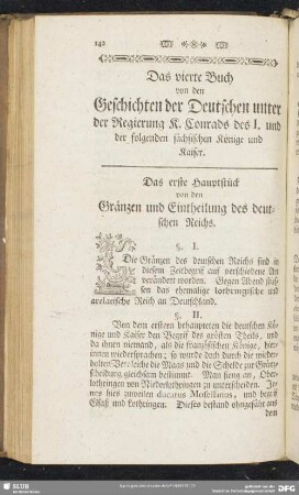 Das vierte Buch von den Geschichten der Deutschen unter der Regierung K. Conrads des I. und der folgenden sächsischen Könige
