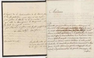 Philippe-François de Gentils de Langalerie an Karoline Luise von Baden (Lausanne)