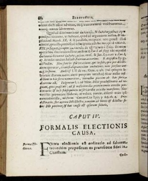 Caput IV. Formalis Electionis Causa.
