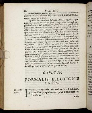 Caput IV. Formalis Electionis Causa.
