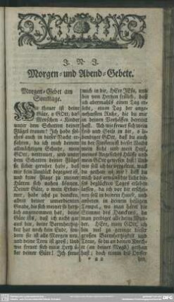 Morgen- und Abend-Gebete