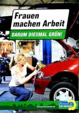 Plakat von Bündnis 90/Die Grünen zur Landtagswahl in Sachsen 2004