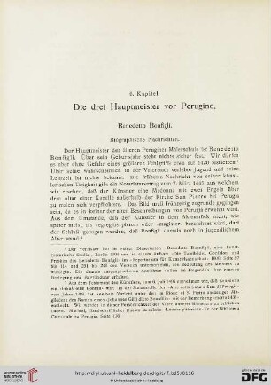 6. Kapitel: Die drei Hauptmeister vor Perugino