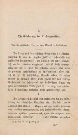 387-440 Die Gliederung der Kirchengewalten