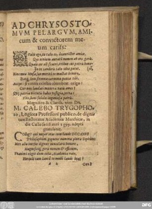 [Ad Diversos Carmina]