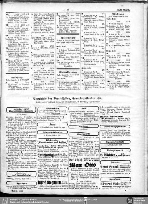 Berufsklassen und Gewerbebetriebe : Verzeichnis der Berufsklassen, Gewerbetreibenden usw.
