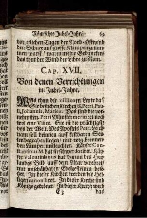 Von denen Verrichtungen im Jubel-Jahre