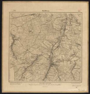 Messtischblatt [4957] = 2881 : Marklissa, heute Leśna, Polen, 1905 : Messtischblatt [4957] = 2881 : Marklissa. - Aufn. 1886, hrsg. 1888, durchg. bericht. 1903, gedr. [19]05. - [Berlin] : Reichsamt für Landesaufnahme, 1905. - 1 Kt. : einfarbig. - Ohne Gitternetz. - Ohne Planzeiger. - Ohne Zeichenerklärung.