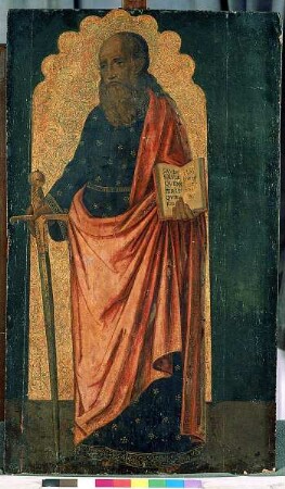 Rechter Flügel eines Triptychons: Der Apostel Paulus, Folio 00164