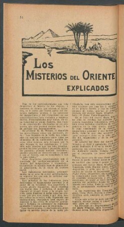 Los misterios del Oriente explicados