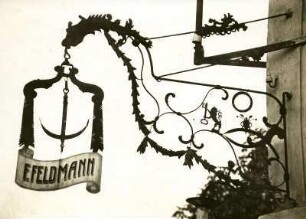 Wirtshausschild "Zum Anker". F. Feldmann