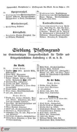 Siedlung Pfaffengrund