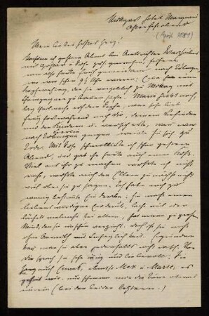 Brief vom April 1881