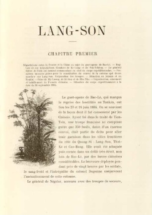 Chapitre premier. Négociations entre la France et la Chine au sujet du guet-apens de Bac-Lé ...