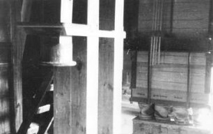 Neschwitz-Weidlitz. Kobanmühle, Inneres, Oberboden (Plansichter), 1953, Repro (Bildersammlung Fam. Pietschmann)