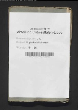Kostenrechnung für das lipp. Kreiskontingent für Jan. 1795
