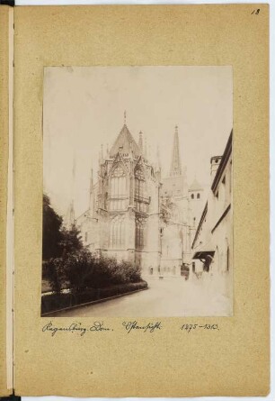Dom, Regensburg: Choransicht (aus: Skizzen- und Fotoalbum 6)
