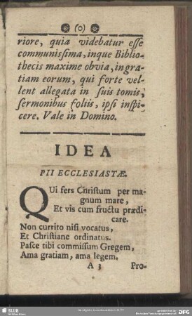 Idea Pii Ecclesiastae