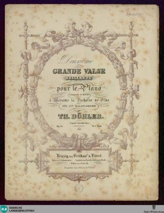 Deuxième Valse brillante pour le Piano : Op. 47