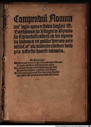 Compendiu[m] Nouum toci[us] logice