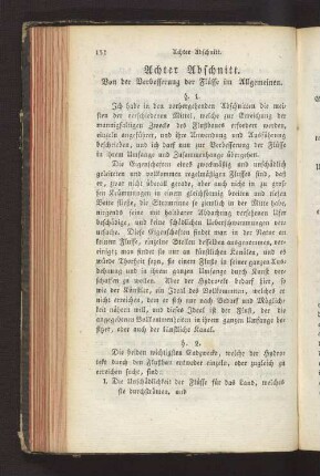 Achter Abschnitt: Von der Verbesserung der Flüsse im Allgemeinen