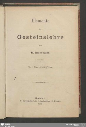 Elemente der Gesteinslehre