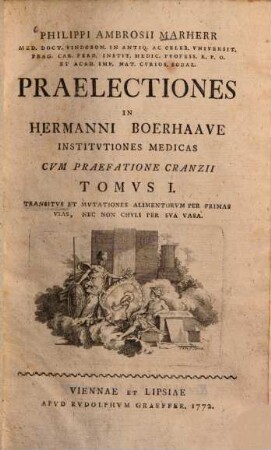 Praelectiones in Hermanni Boerhaave institutiones medicas, 1
